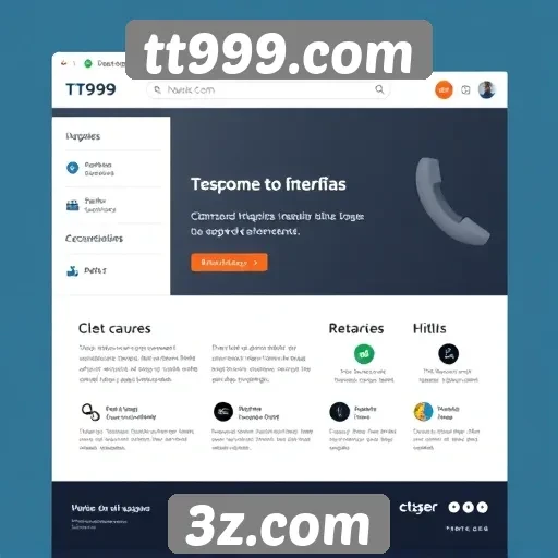 Análise da interface do usuário do site tt999.com